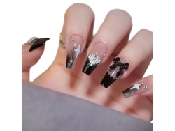 Set de manicura con uñas postizas largas y removibles para decoración. NEVEANCE