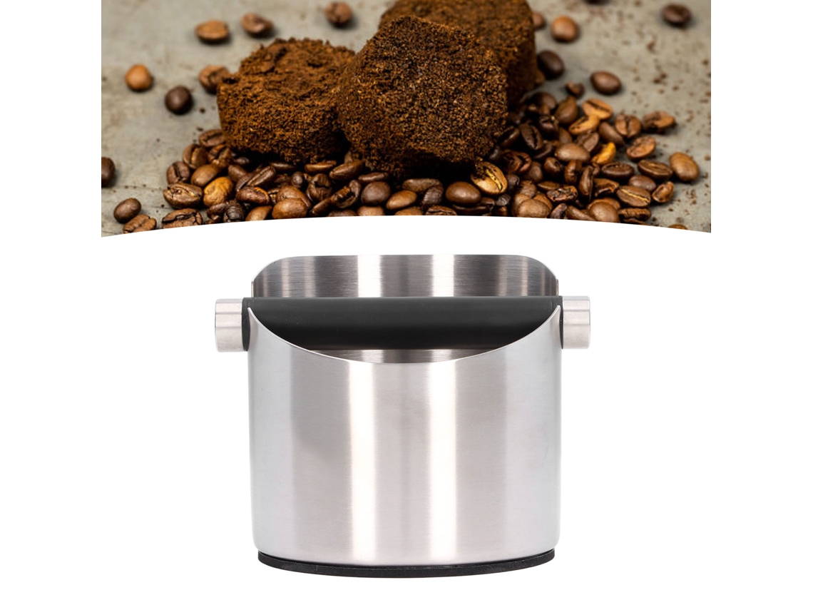 Cubo para moler café en polvo Sygo, tamaño pequeño, acero inoxidable (fc 04 1)