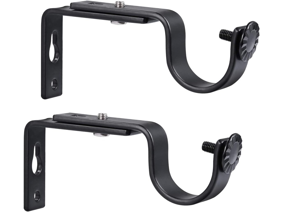 JEIIBRZUI Suporte ajustável para varão de cortina, para varões de 1 polegada (15-22 mm). ZEAICOS