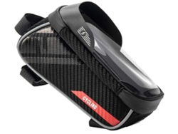 Bolsa para bicicleta FACPOET, bolsa triangular delantera para tubo superior con marco de sillín