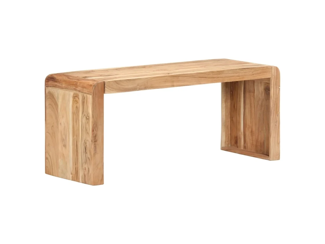 LOVELY HOME Taburete Banco 110X38X46 Cm Madera de Acacia Maciza