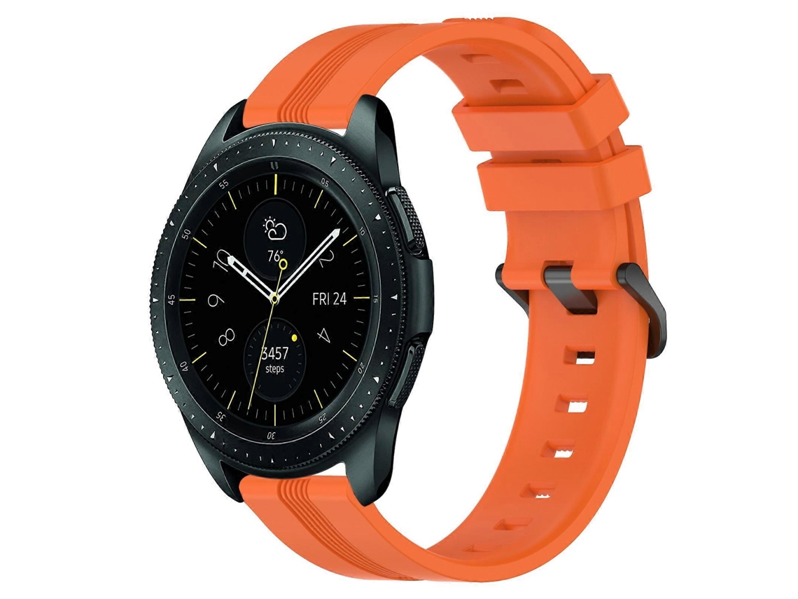 Correa de silicona cóncava a rayas para Samsung Galaxy Watch de 42 mm y 20 mm.