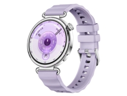 Bracelete Para Huawei Watch Gt 6 / 5 / 4 (41mm) - Silicone Cor Sólida - Fecho De Mola De Liberação Rápida Roxa