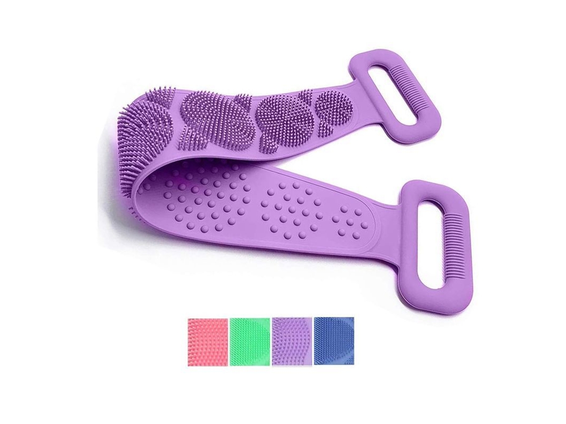 Cepillo De Baño De Silicona Para La Espalda, Exfoliante Corporal Para Usar Con Las Manos, Fácil De Limpiar Y Crea Espuma.