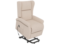 Sillón Reclinable Elevador De 200 Kg Color Crema