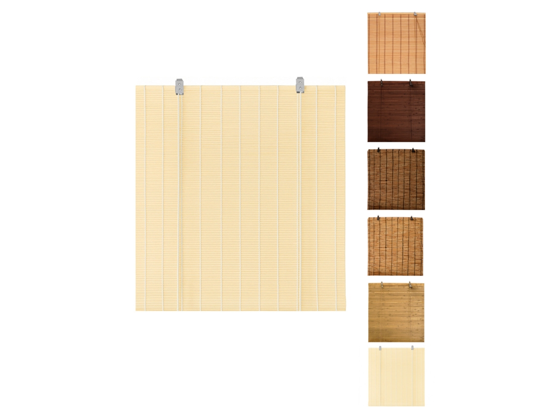Persianas enrollables de bambú natural para interior, 100 x 180 cm, Jardin202