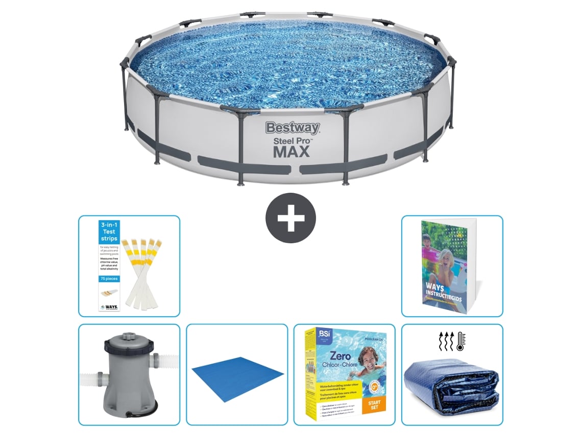 Bestway Piscina Bestway Steel Pro Max Redonda - 366x76 Cm - 7-peças S245