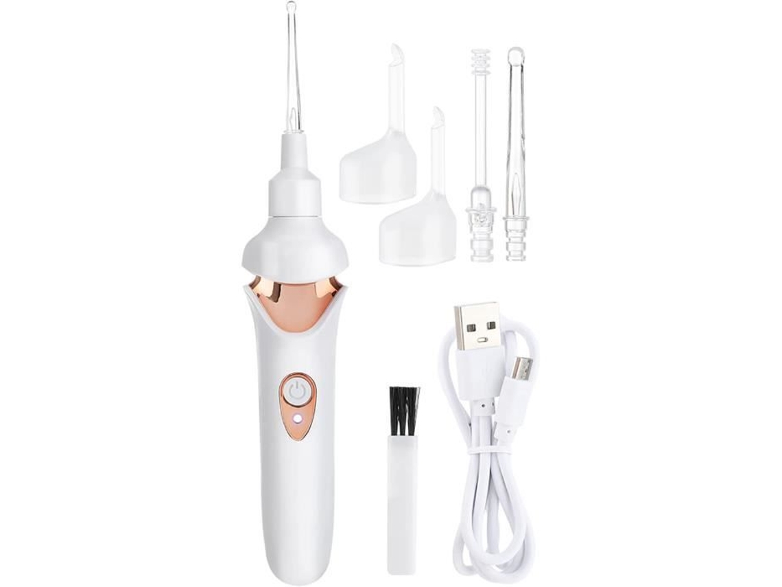 Limpiador de oídos eléctrico para eliminación de cerumen con luz Led, Kit de limpieza de oídos de succión refinada H480