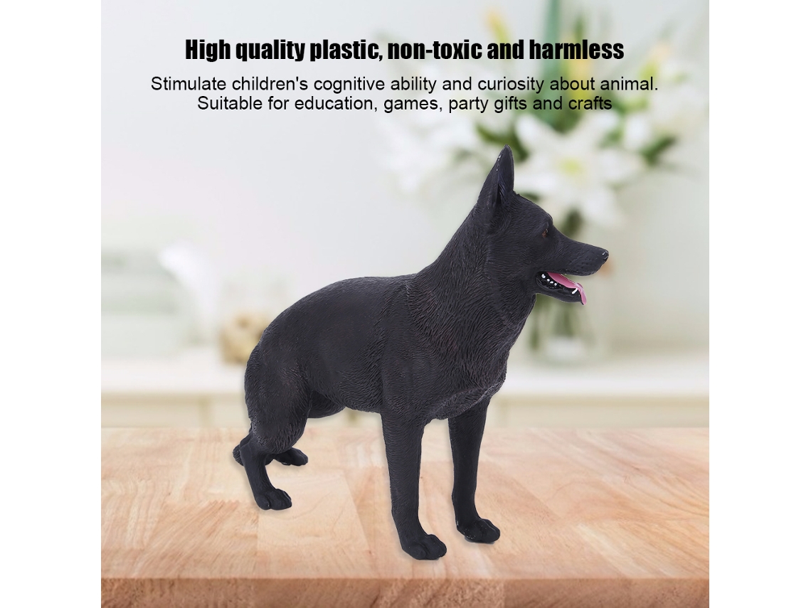 Modelo De Perro De Plástico De Alta Simulación: Juguete Educativo Para Niños.