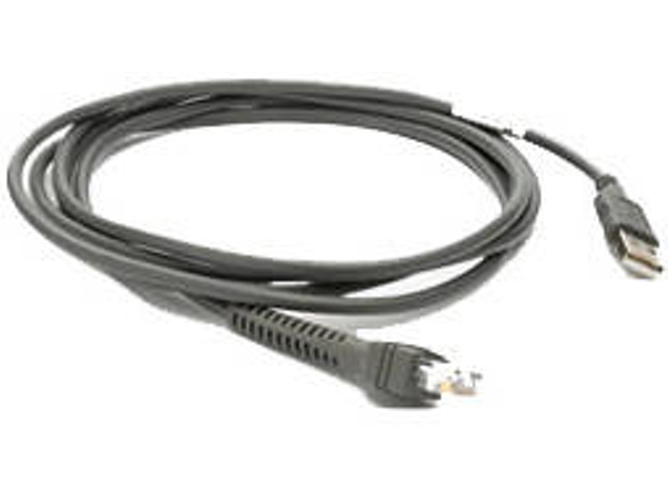 Cable USB ZEBRA USB A 2.1 m Macho/Macho Gris