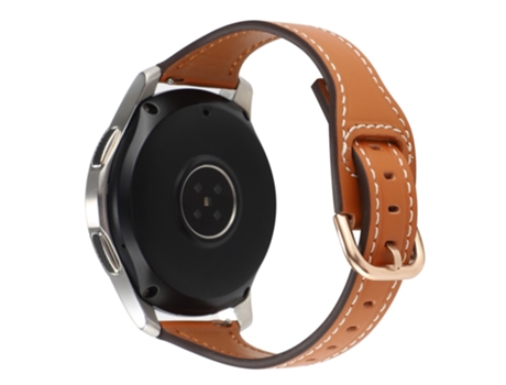 Correa de piel auténtica para Samsung Galaxy Watch 5 Pro/Watch4 - marrón/hebilla de oro rosa