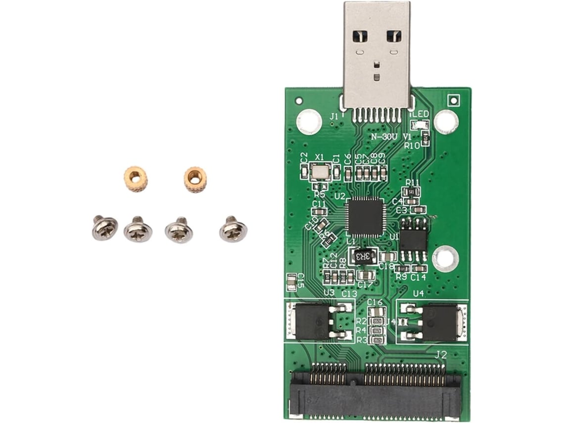 Convertidor De Unidad Msata A Usb 3.0 Con Protección Contra Cortocircuitos