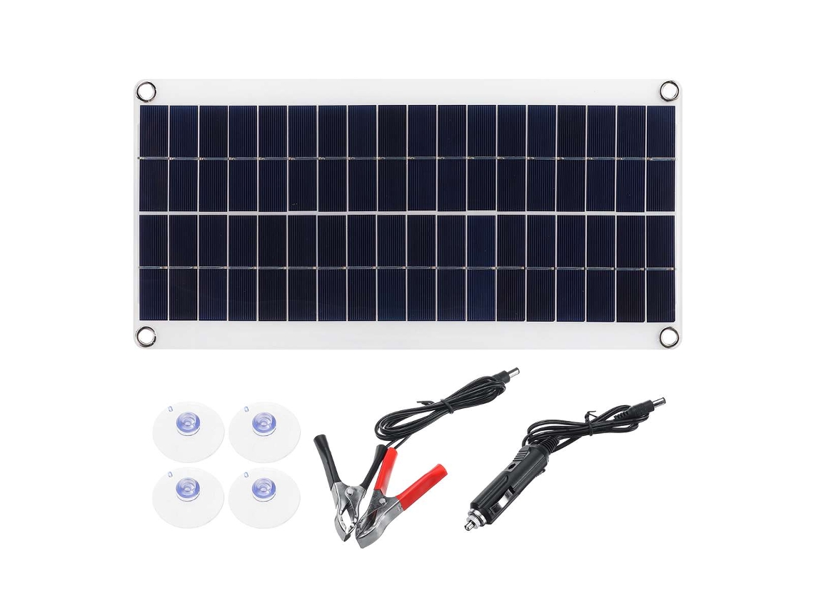 Kit De Cargador De Panel Solar De 10w Para Coche, Barco, Portátil Y Autocaravanas Con Protección De Seguridad