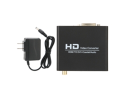 Convertidor Hdmi A Dvi Con Salida De Audio Digital Estéreo Coaxial Y Analógica Para Ps3 100-240v