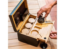 Caja De Almacenamiento De Bambú De Primera Calidad Con Bandeja Extraíble Y Separador Extraíble. Caja De Almacenamiento De Madera Con Cerradura.