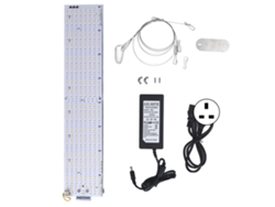 Rebe-lámpara De Crecimiento Vegetal Plegable 180° Espectro Completo 624 Perlas Luz De Invernadero 100‑240v Plug Uk