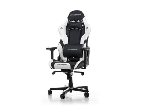 Silla DX RACER Gladiator G001-Nw (Até 150 kg - Elevador a Gas Clase 4 - Negro y Blanco)