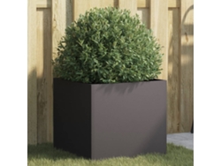 Jarrón/jardinera 42x40x39 cm Acero Negro Dkd Home Decor