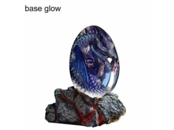 Huevo De Dragón Volcánico Con Base Luminosa, Decoración De Mesa
