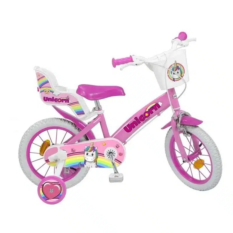 Bicicleta Unicornio Rosa 16 Pulgadas Con Porta Muñecas 16029 Toimsa Más de 5 añossp25toimsa
