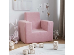 Sofá Para Niños | Sofá Infantil Felpa Suave Rosa Wsd240587