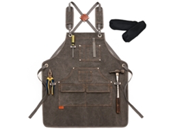 Delantales De Cocina De Lona De Algodón Resistentes Con Grandes Bolsillos, Ajustables, Para Hombre Y Mujer, Talla M A Xxl, 2 Unidades