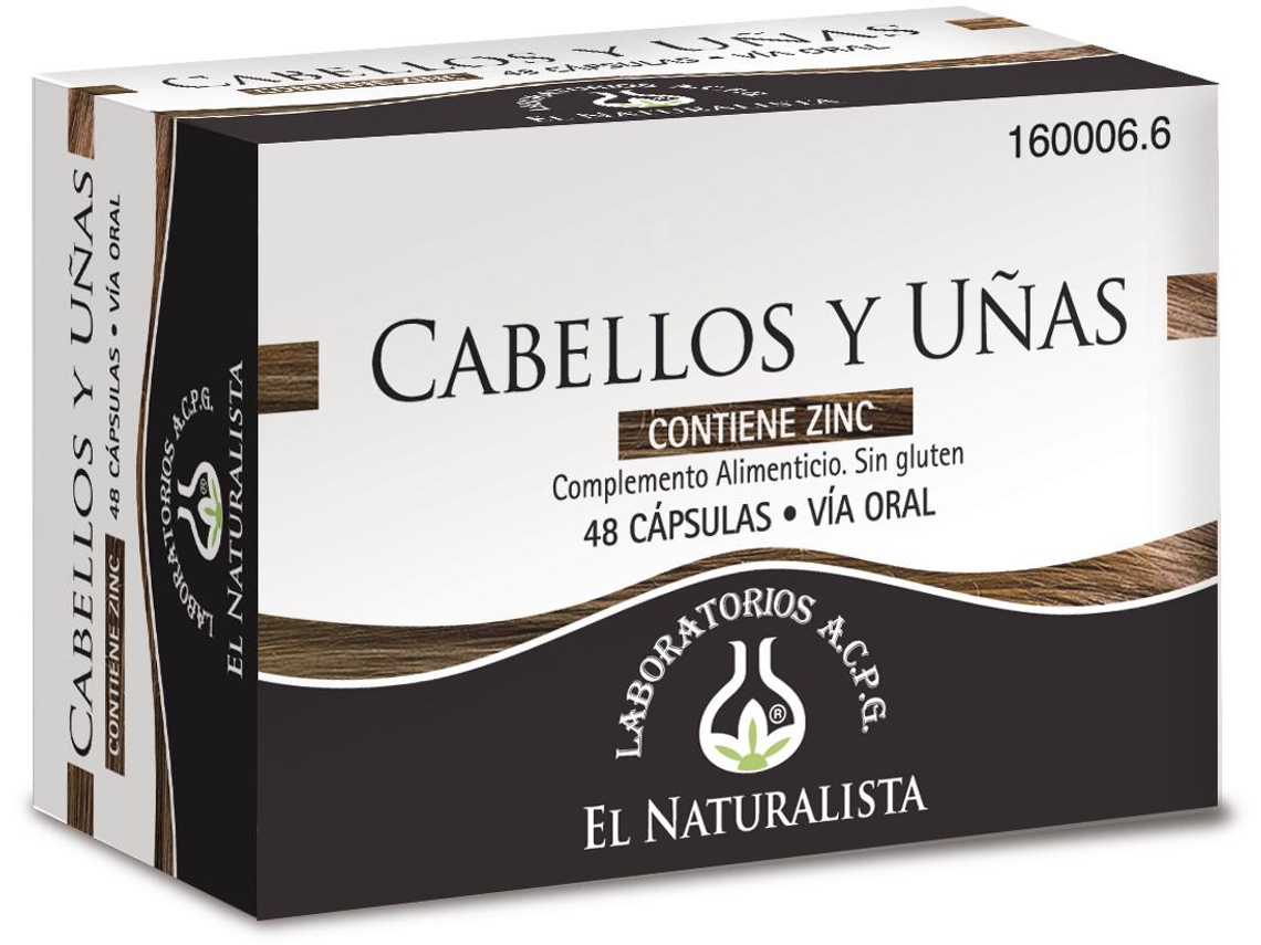 Complemento Alimentar EL NATURALISTA Cabelo E Unhas (48 cápsulas)
