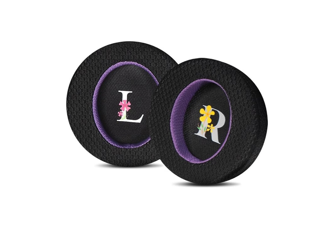 Almohadillas Szsmart para auriculares Alienware Aw510/aw310 Teci Molded (Negro Morado)