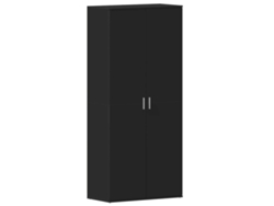 Mueble Zapatero | Armario Zapatero Negro 80 X 39 X 178 Cm Madera De Ingeniería