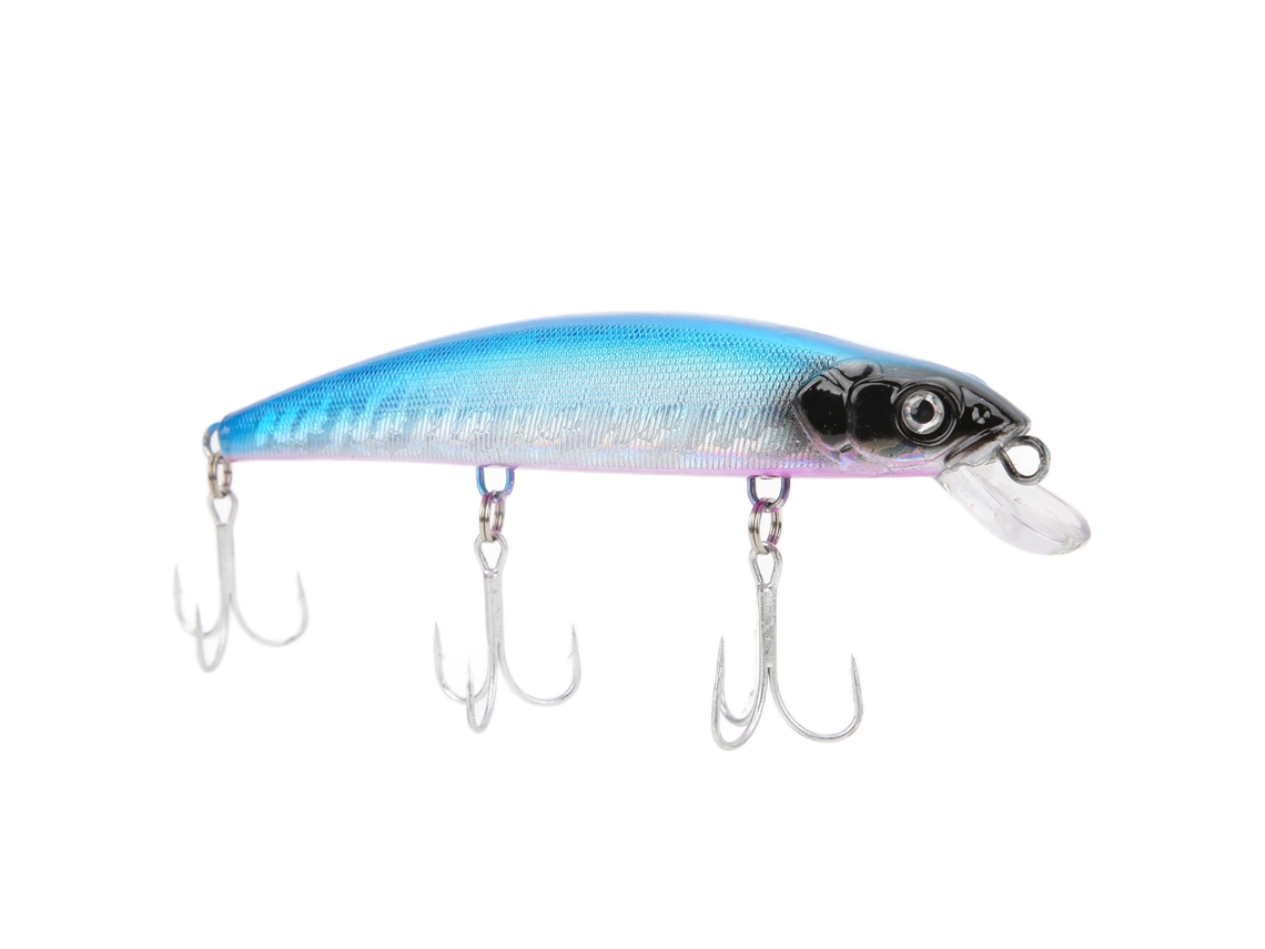 Isca De Pesca Dura Grande Simulação Peixe Bass Isca De Pesca Para Água Doce E Salgada Azul