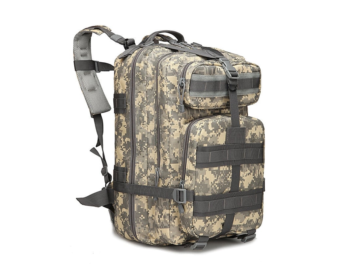 Verde Militar Mochila Táctica Exteriores 25-30l Nailon 600d Impermeable Camuflaje Senderismo Montañismo