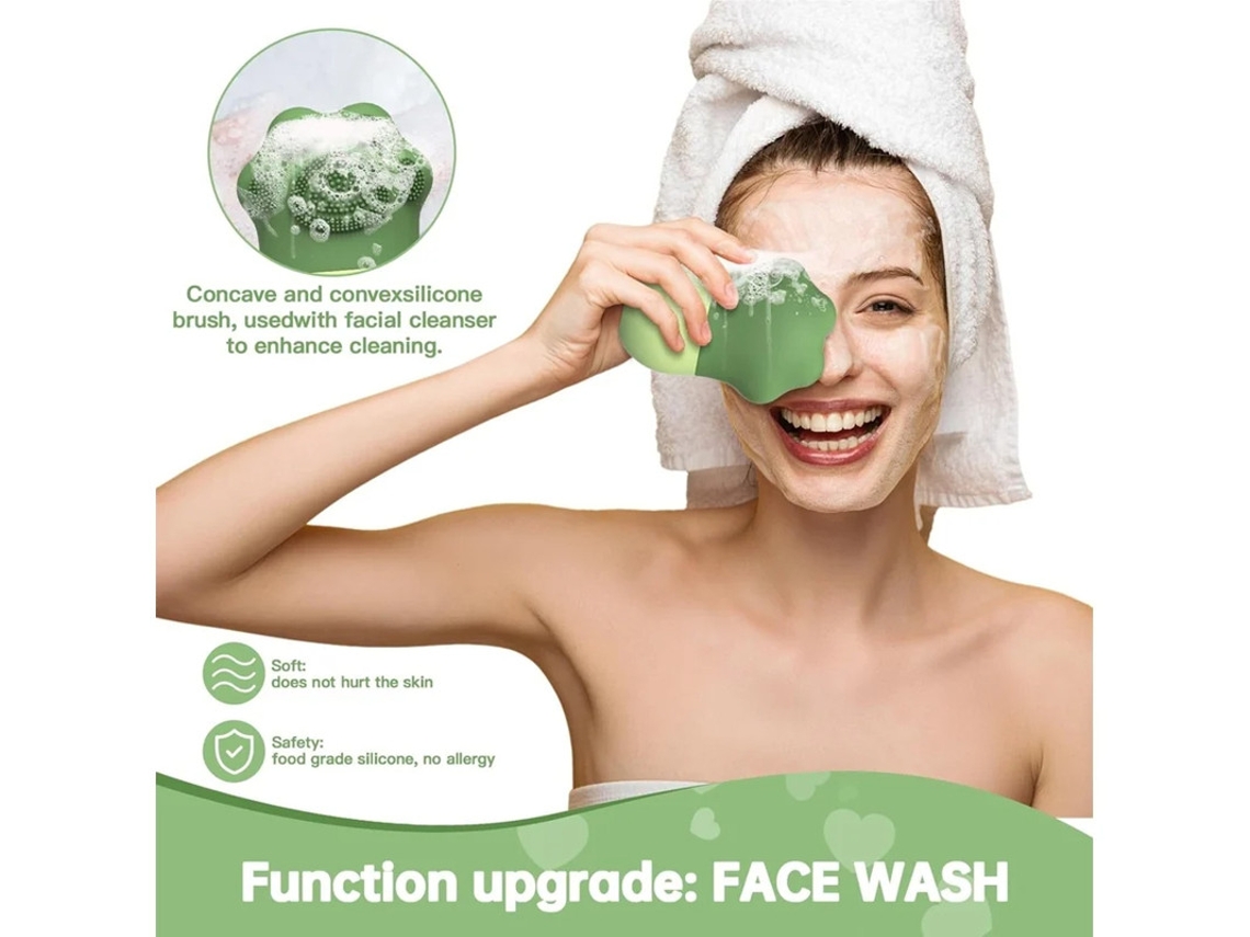 Rodillo facial de hielo de silicona, cepillo limpiador facial de hielo, cubo de hielo, contorno facial para ojos, cuello, rodillo de masaje facial de B Yizhood