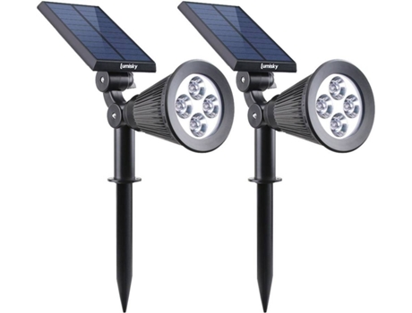 Proyector Solar LUMI JARDIN (Negro - Pvc - 28x10x42 cm)