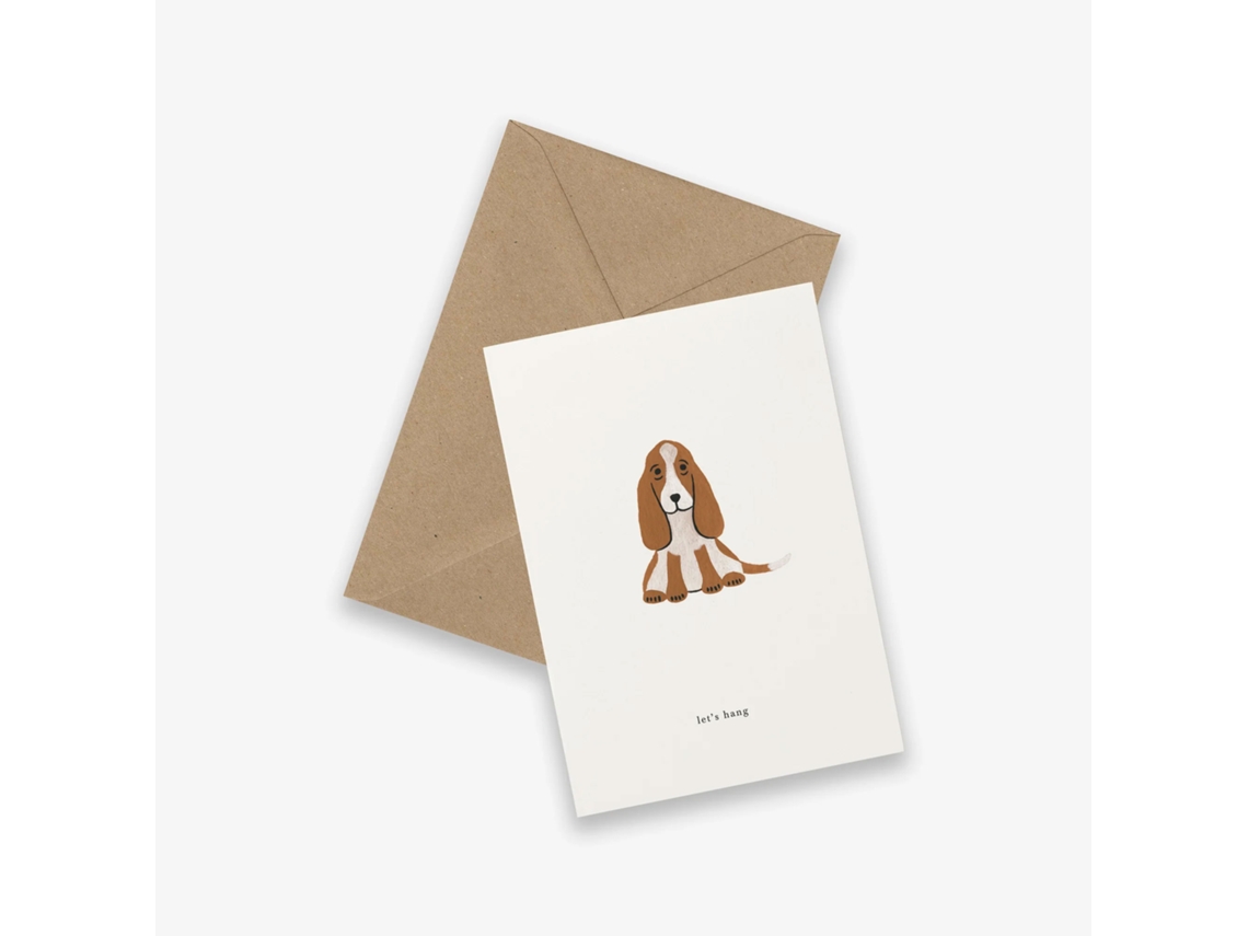 Postal de Kartotek Basset Hound Let's Hang Gc 0117
