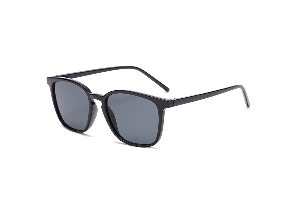 Gafas De Ciclismo Unisex Cuadradas (negras), Estilo Retro Y2k, Con Degradado Gris Y Protección Uv400.