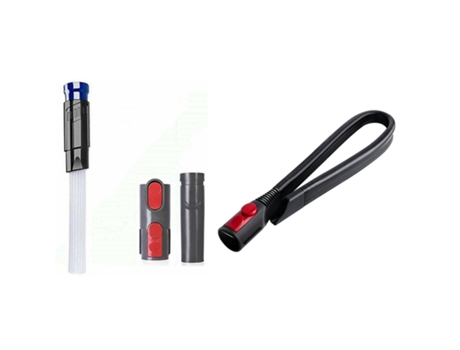 1 Juego de adaptador de cepillo de fijación para Dyson V8 V10 V6 Dc35 Dc61 Dc62 y 1 cabezal de boquilla plana para Dyson V8 V7 V10 V11
