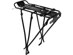 Portaequipajes trasero para bicicleta de aleación de aluminio negro