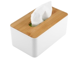 Rebe-caja De Papel Higiénico De Bambú Rectangular Moderna Organizador Para Baño Dormitorio Mesa 21x13x9.8cm