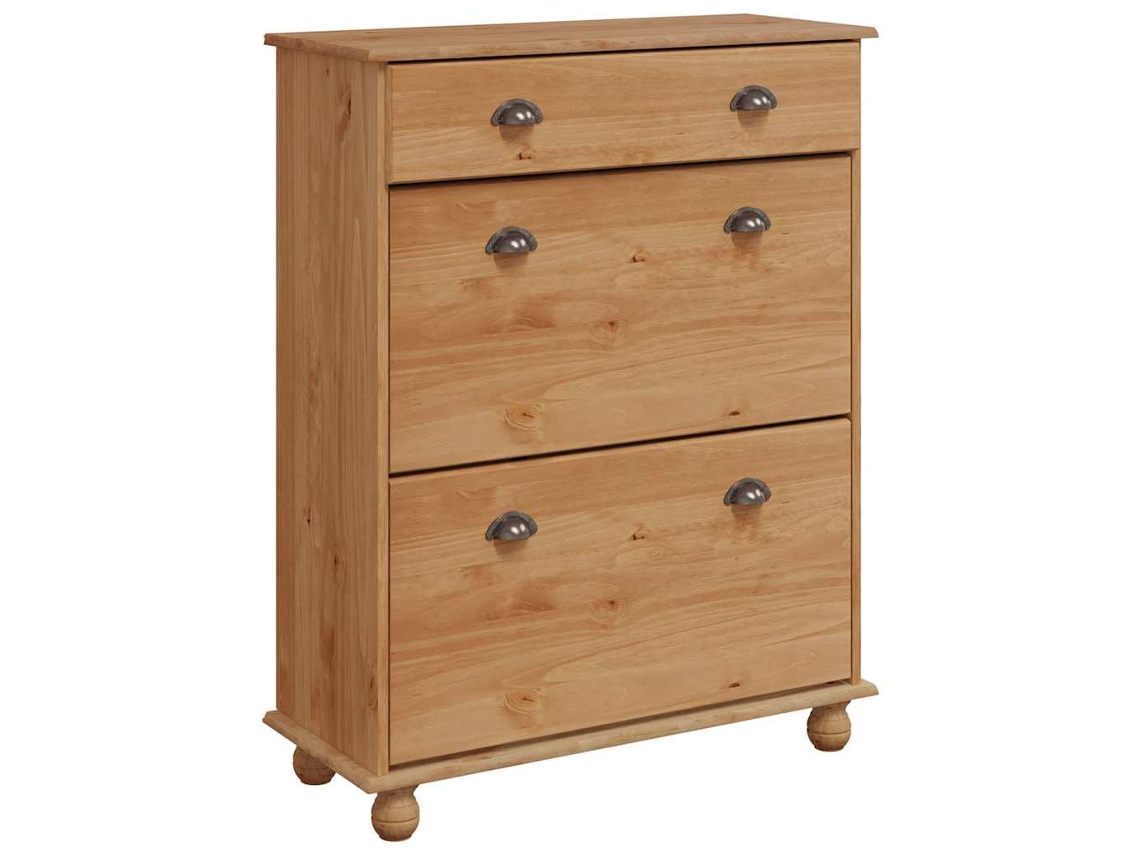 Mueble Zapatero | Armario Zapatero Con Cajón Askim Marrón 85 X 35 X 108 Cm