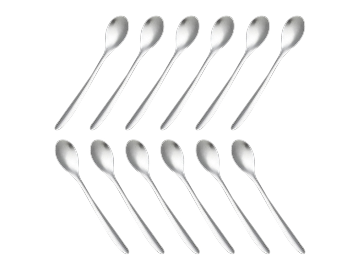 Cucharas de café - Juego de 12 cucharas de acero inoxidable JEIIBRZUI