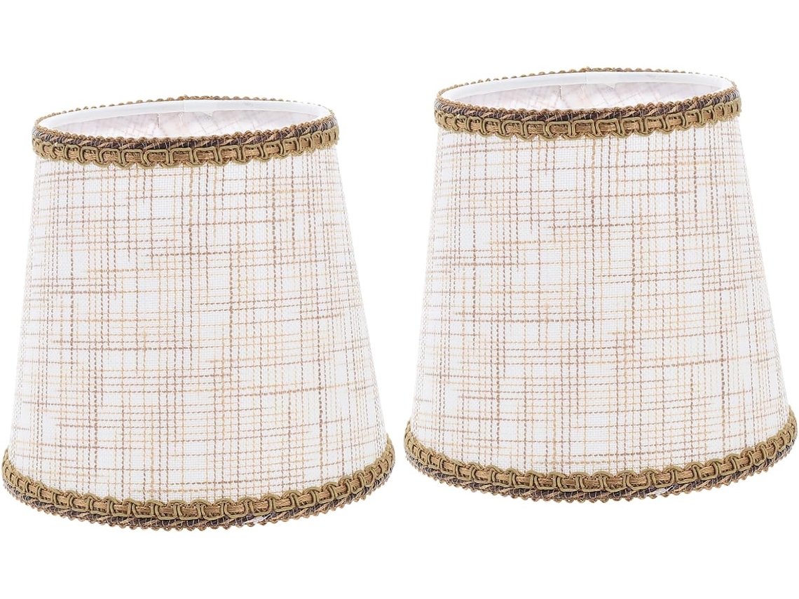2 Piezas De Pantallas De Tela Europeas Para Lámparas Colgantes, Decoración De Interiores, Protección Contra La Luz Y