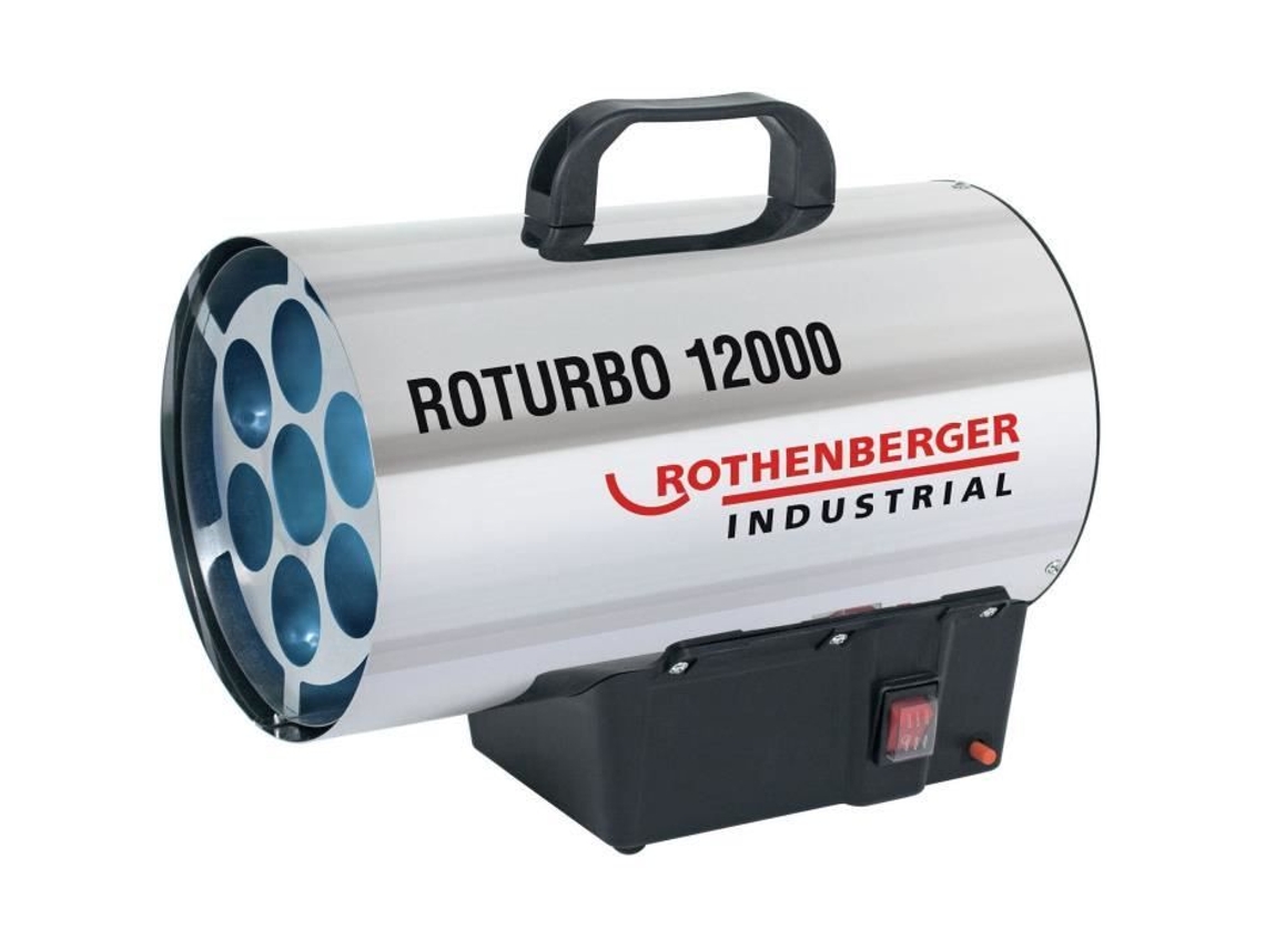 Generador de aire caliente Rothenberger Roturbo 12000 de 12 kW de baja temperatura