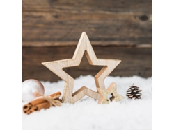 100 piezas de decoraciones de estrellas de madera Vayotoy