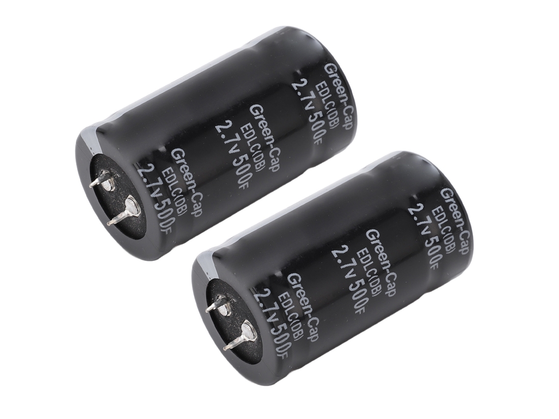 2026dz-kit 2 Condensadores Faradio 2.7V 500f Supercondensador Rectificador Almacenamiento de Energía Automotriz