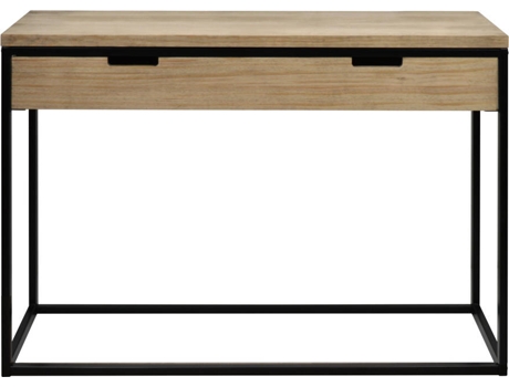 Mesa Consola DS MUEBLES Icub - industrial vintage negra (40x120x82cm)