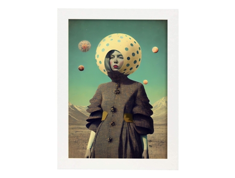 NACNIC Poster Sombreros De Lujo En Estilo Surrealismo Cinematográfico Ilustraciones Y Grabados De Historieta Abstracta Y Artística A4 Marcos Blancos