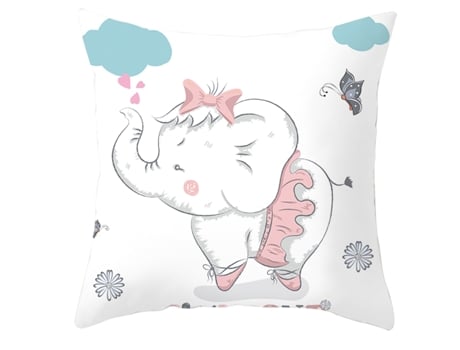 Serie de Funda Decorativa de Almohada Aartoon Animals Sunflower