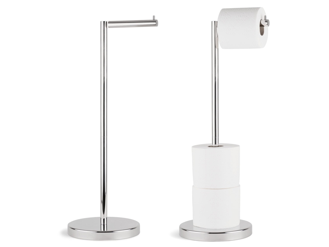 Portarrollos de papel higiénico de pie | Portarrollos de papel higiénico para baño en acero inoxidable SUS 304 Jortmrd