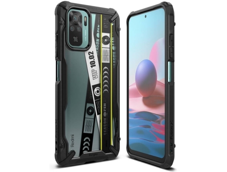 Funda Xiaomi Redmi Note 10/10S RINGKE Fusion X (Negro)