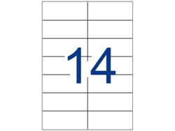 Etiquetas Adhesivas Multi3 Rectas 500 Hojas APLI (Blanco - 105 X 42,4 mm)